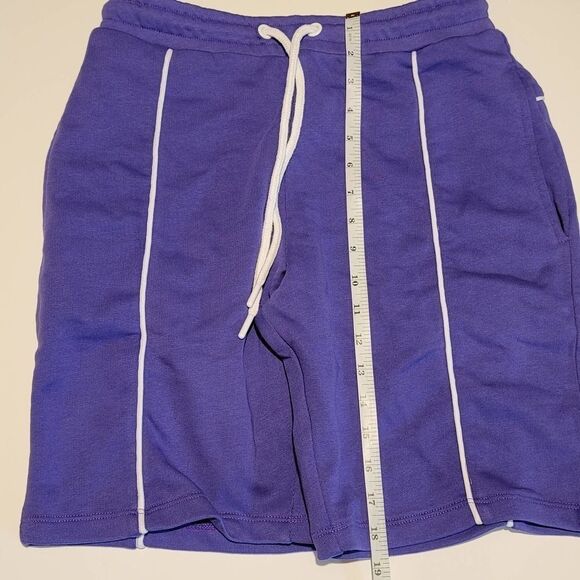 ASOS Purple Drawstring Cotton Shorts with Pockets NWT XS - Picture 2 of 7